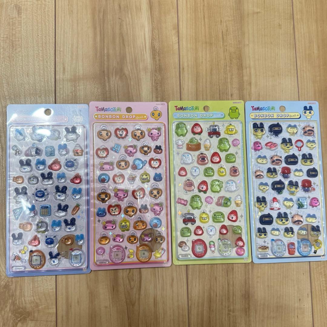 【国内正規品】たまごっちボンボンドロップシール 4枚コンプセット