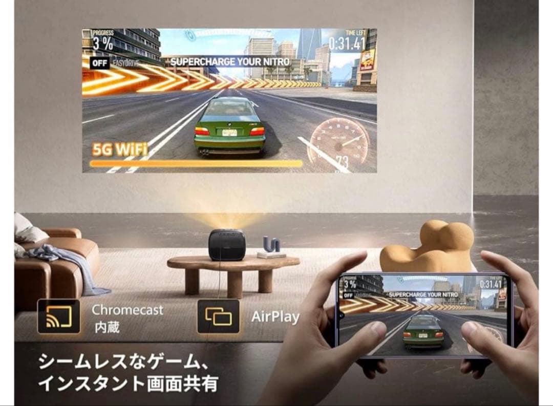 ETOE E3 Pro AndroidTV11.0 プロジェクター FullHD