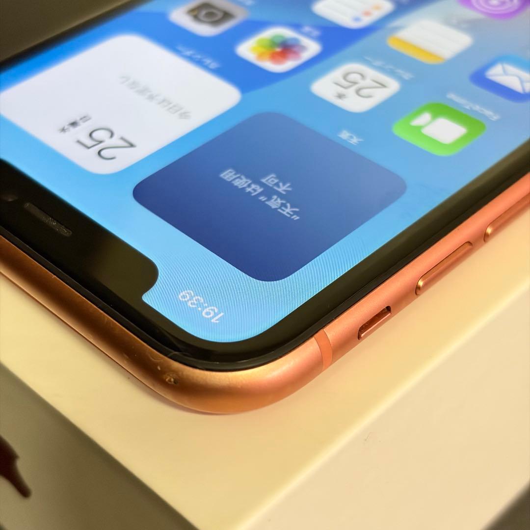 【やや傷】iPhoneXR 128GB コーラル SIMフリー