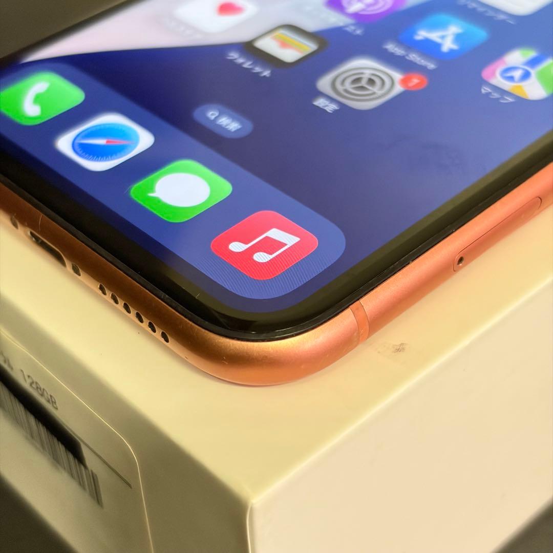 【やや傷】iPhoneXR 128GB コーラル SIMフリー