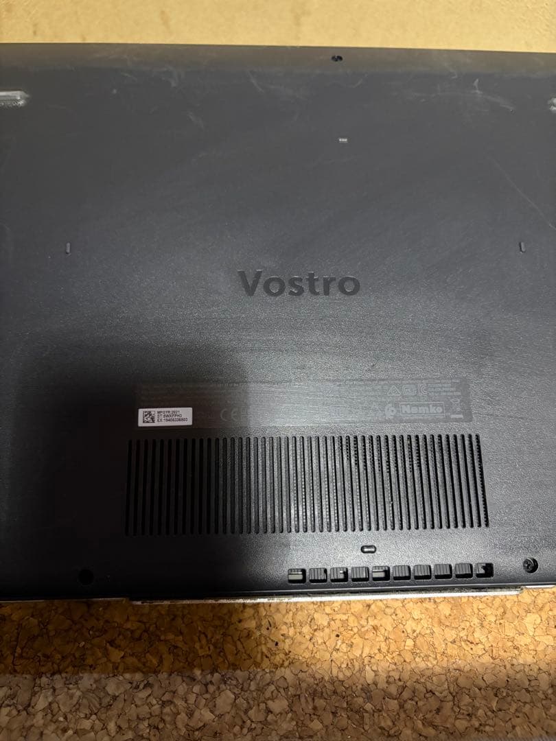 DELL Vostro 3500ブラックノートPC メモリー12GBに増設