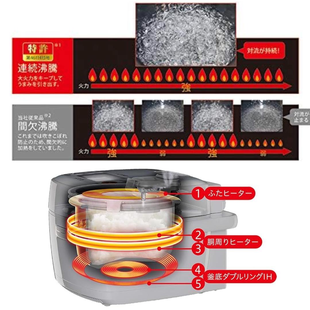 【美品★送料無料】 三菱 IHジャー炊飯器 NJ-SE068-W 3.5合
