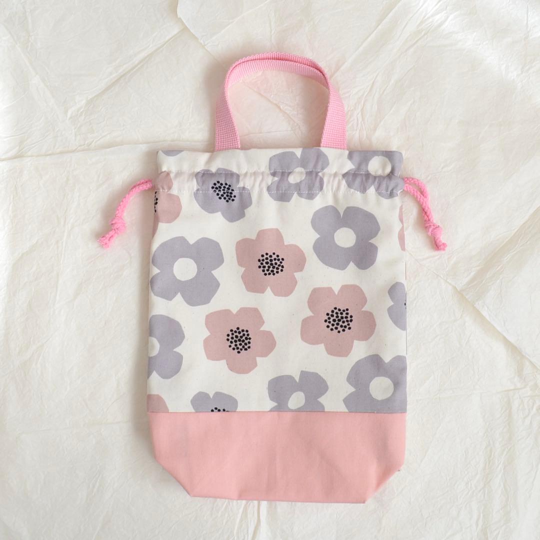 入園入学準備3点セット　レッスンバッグ　お着替え袋　上履き袋　ピンク