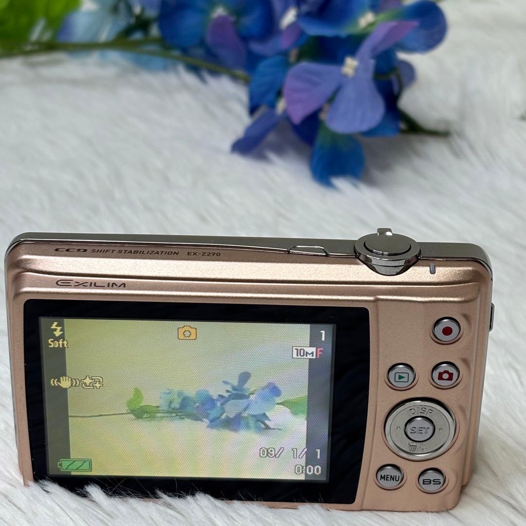 CASIO カメラ　エクシリム　EX-Z270 ピンク　コンデジ　動作品