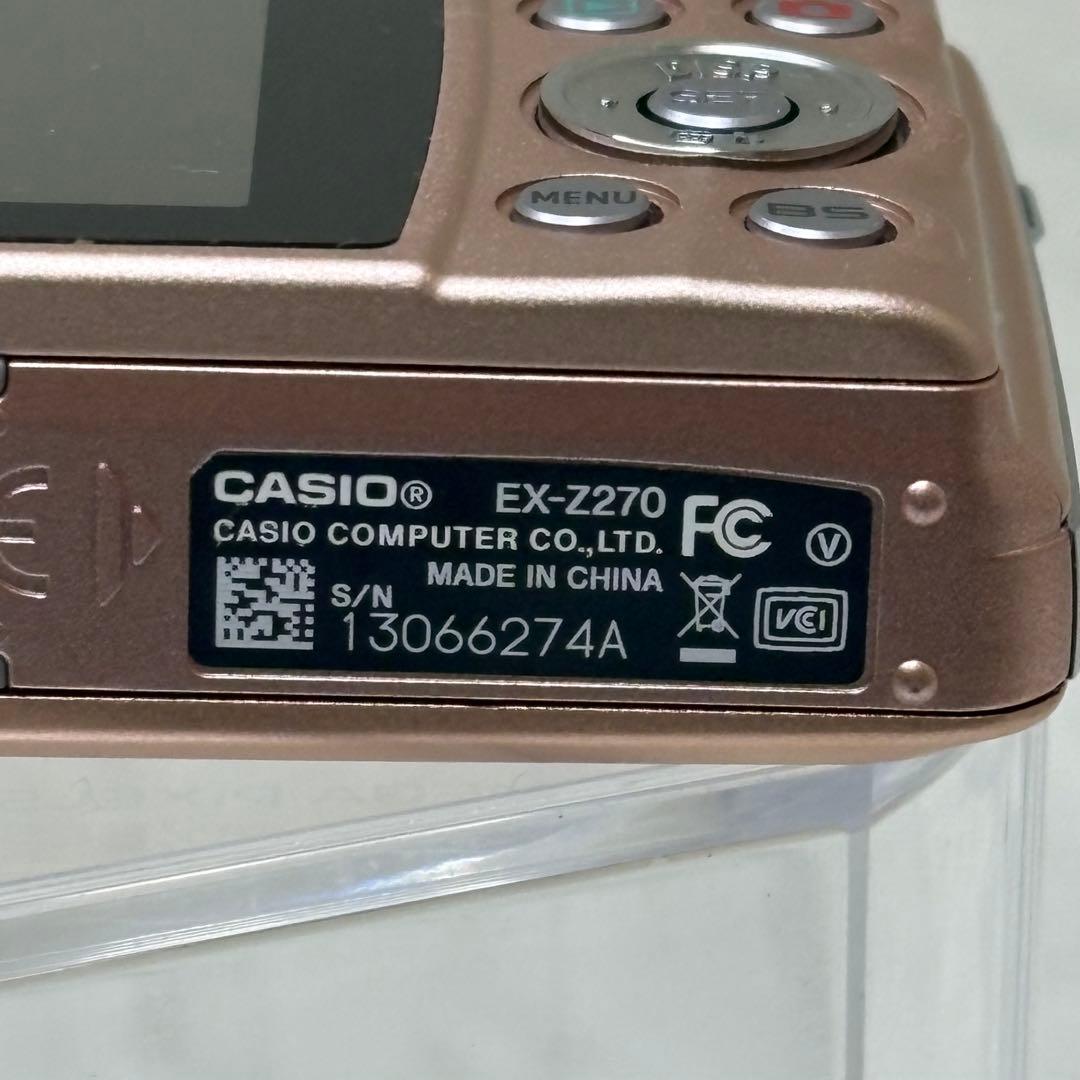 CASIO カメラ　エクシリム　EX-Z270 ピンク　コンデジ　動作品