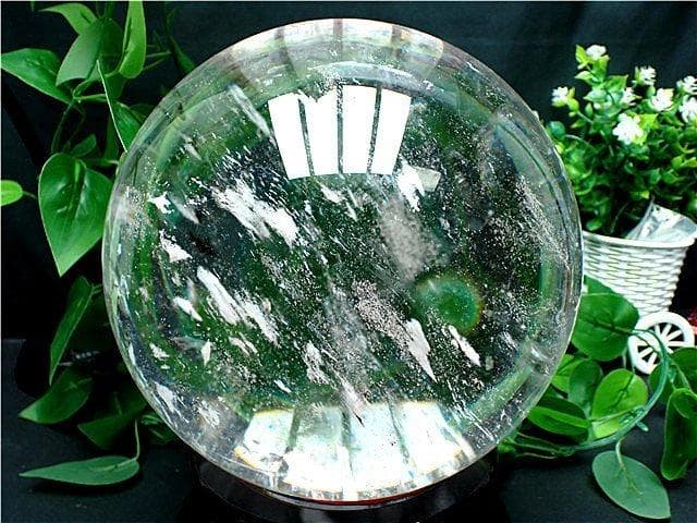 約:201mm重さ約：10525g超綺麗★水晶丸玉B82B1/405B09A