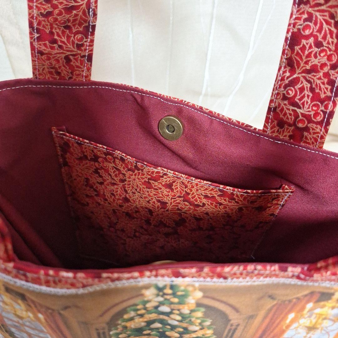 激レアパネル生地　ハンドメイド　ミニバック　布バスケット