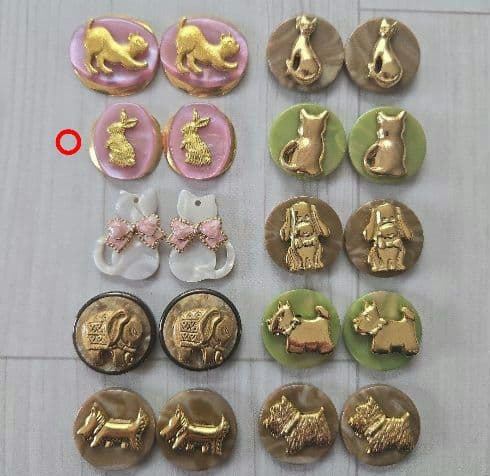 ももちゃろす様◆専用 ボタンカボション◆ハンドメイド・レトロボタンカボション