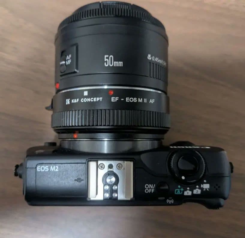 デジタルカメラ Canon EOS M2 + EF 50mm F1.8 II
