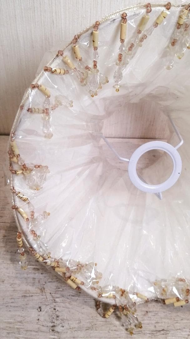 i☆【新品未開封】 ランプシェード テーブル ホワイト シェード 花柄 燭台