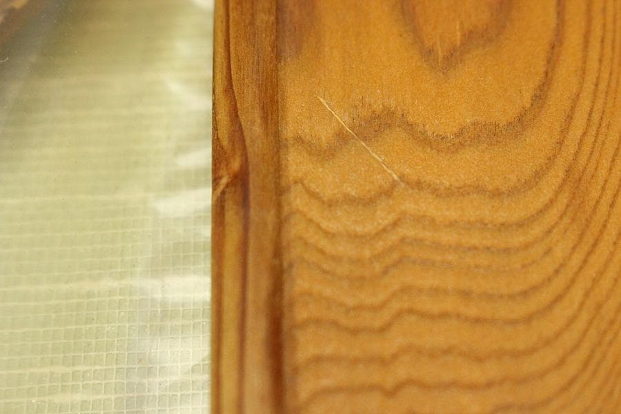 屋久杉 彫刻 双魚 額 希少(ZE866)