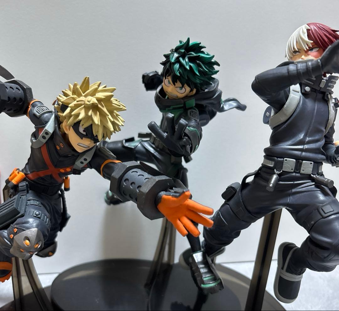 僕のヒーローアカデミア フィギュアセット 緑谷出久 爆豪勝己 轟焦凍