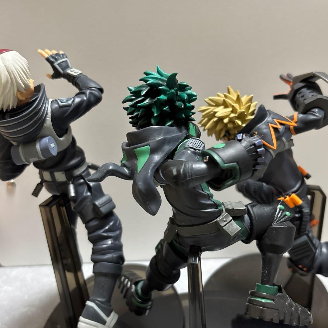 僕のヒーローアカデミア フィギュアセット 緑谷出久 爆豪勝己 轟焦凍