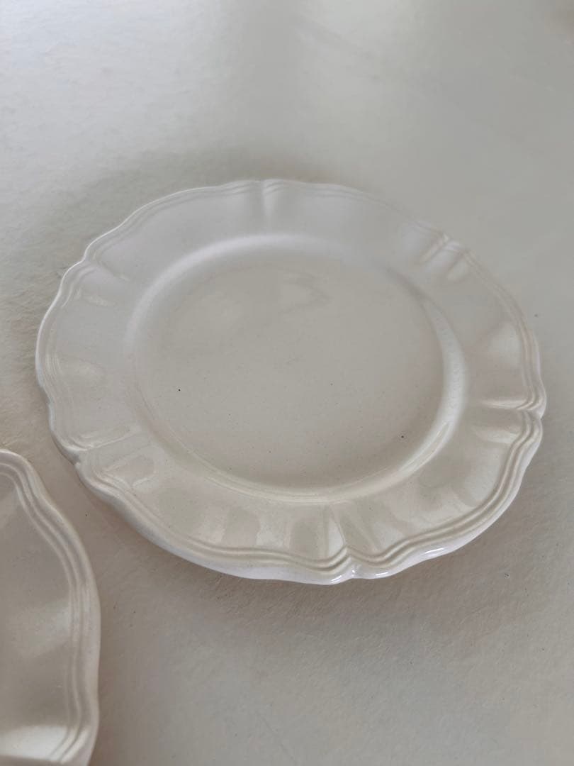 ディゴワン サルグミンヌ窯　花リム　【平皿　デザートプレート　2枚セット】美品