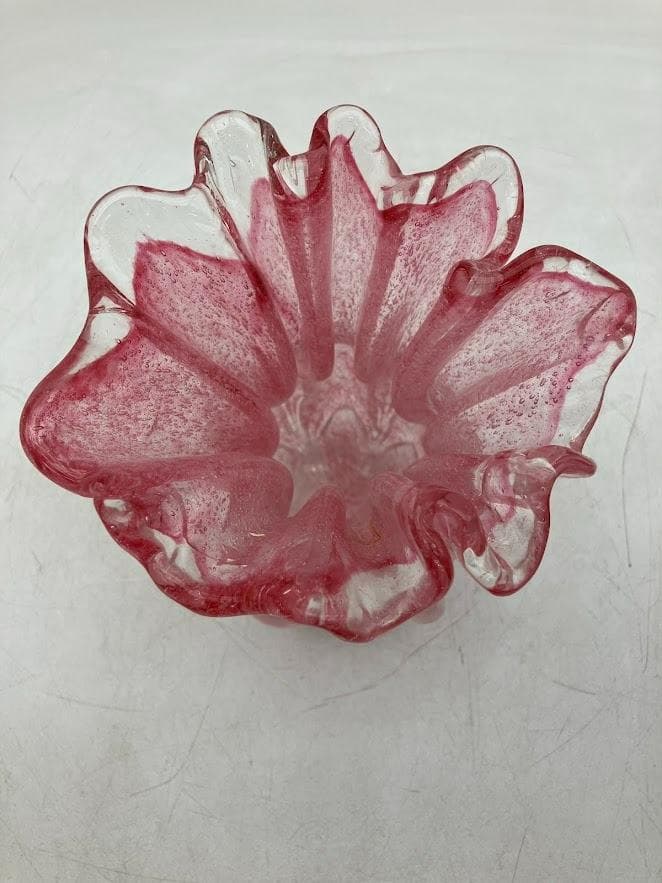 IWATA レトロ　岩田工芸　ガラス　花瓶　ヴィンテージ