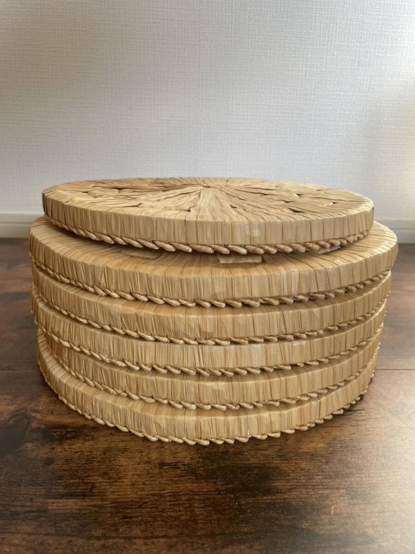 円座 六枚（大5枚 小1枚） お稽古道具 待合 丸座布団 露地道具 茶道具 25