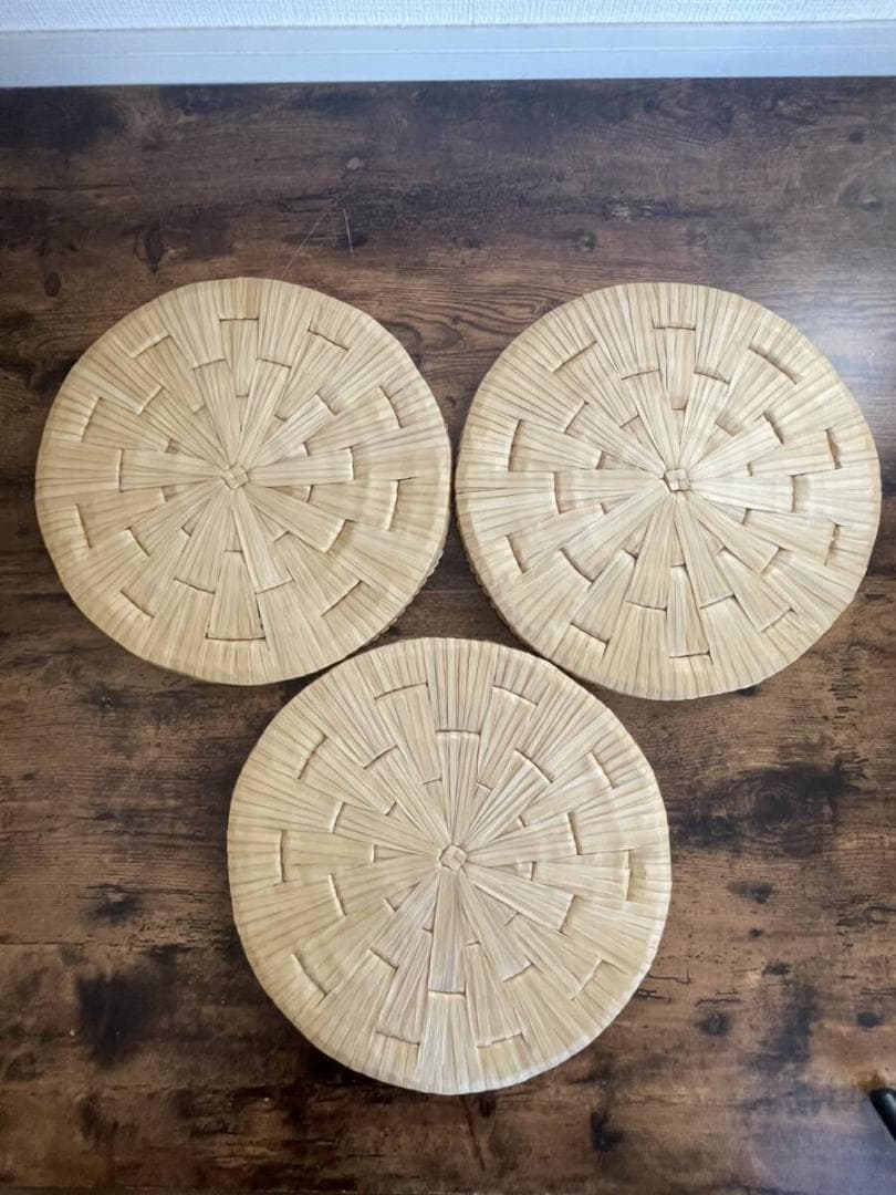 円座 六枚（大5枚 小1枚） お稽古道具 待合 丸座布団 露地道具 茶道具 25