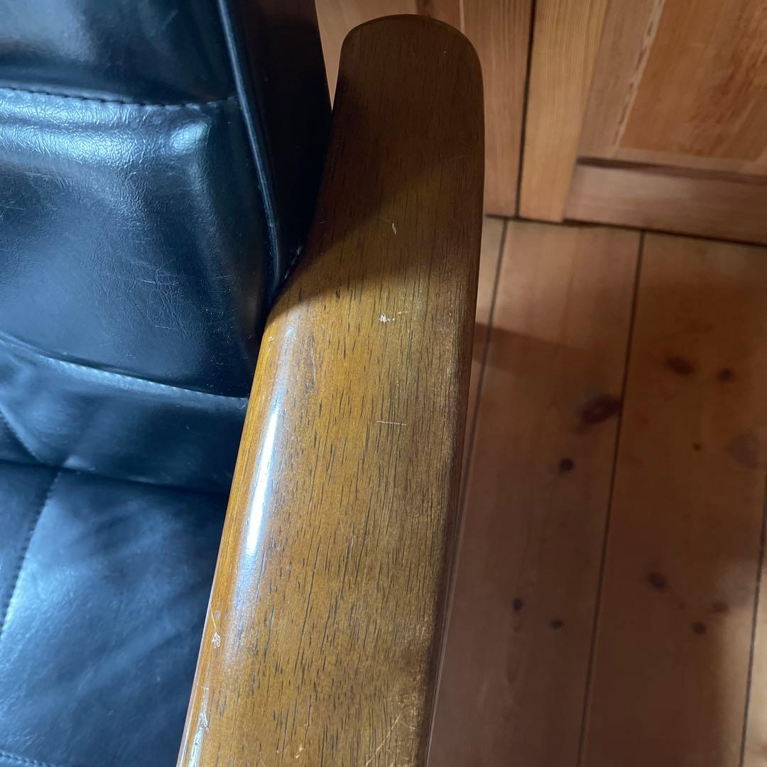 カリモク60 Kチェア 座面破れあり