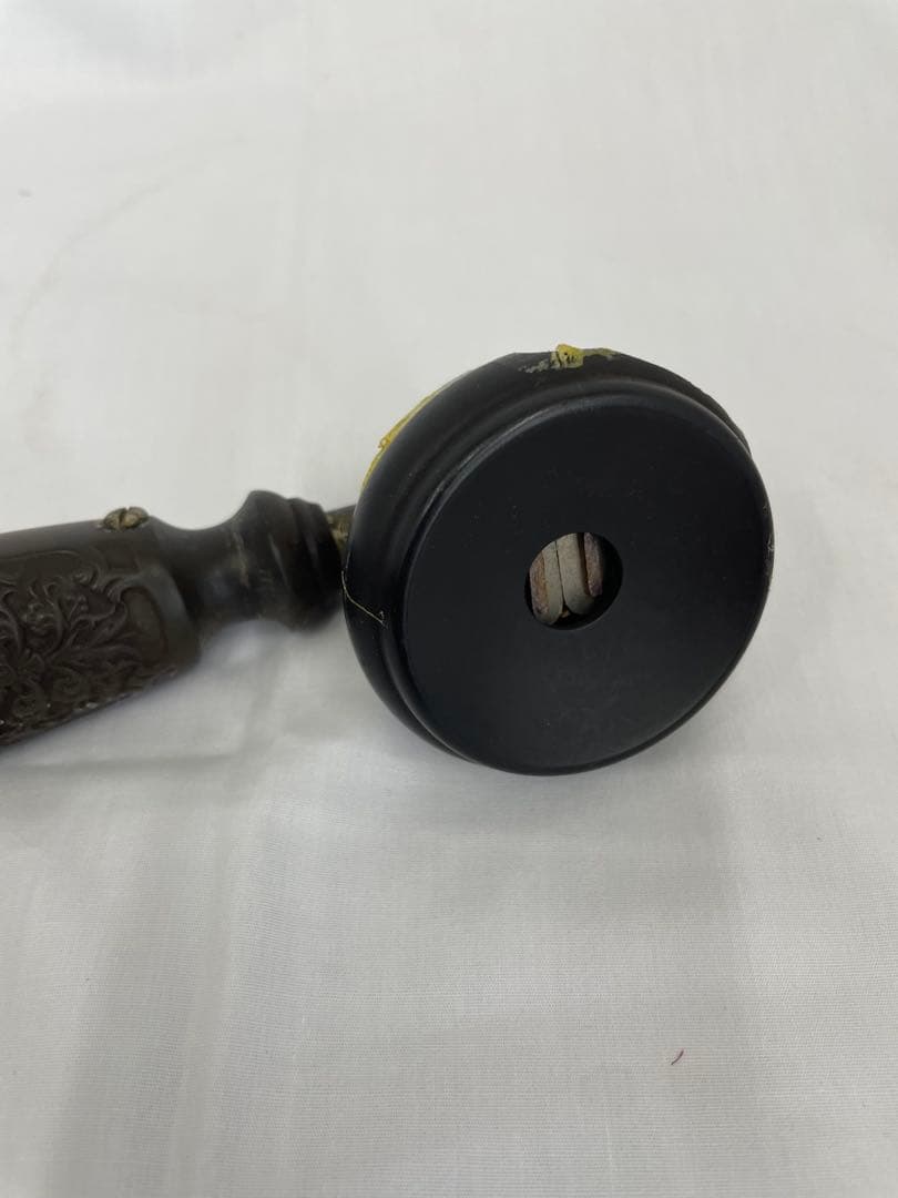 【E】沖電気　デルビル型　卓上電話機　レトロ　アンティーク　手回し電話