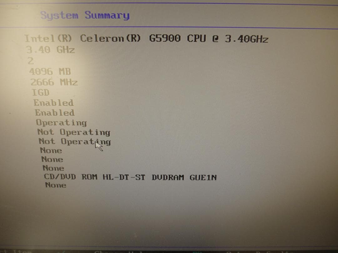 NECMKM31B7 10世代 CeleronG5900/メモリなし/HDDなし