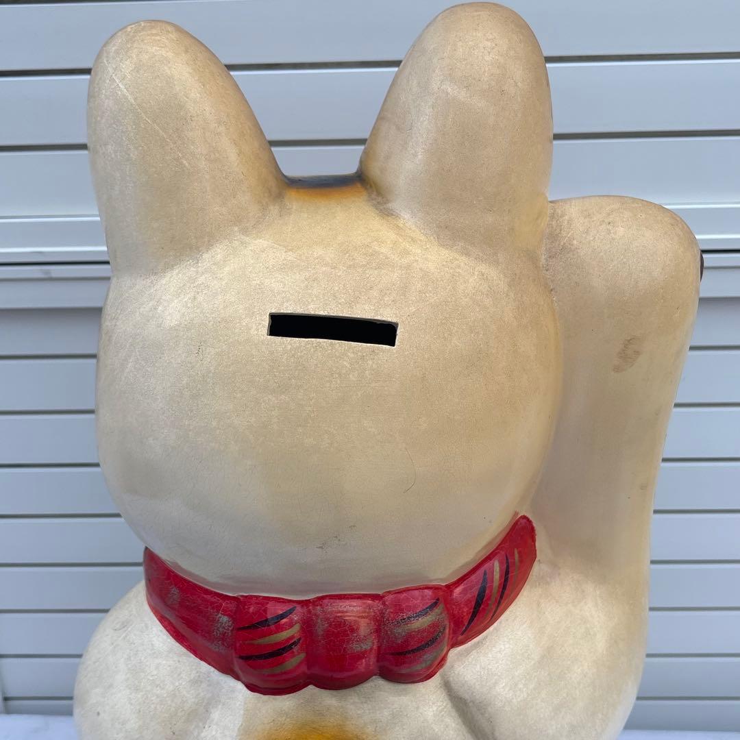 希少 縁起物◎昭和レトロ◎状態良◎万事勝意 開運 ビッグサイズ まねき猫◎福