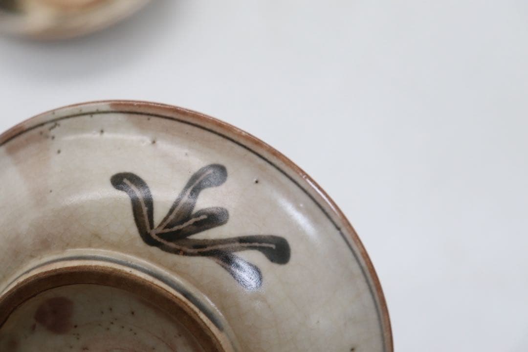 時代　京焼　魚紋　小皿6点　送料込み260321