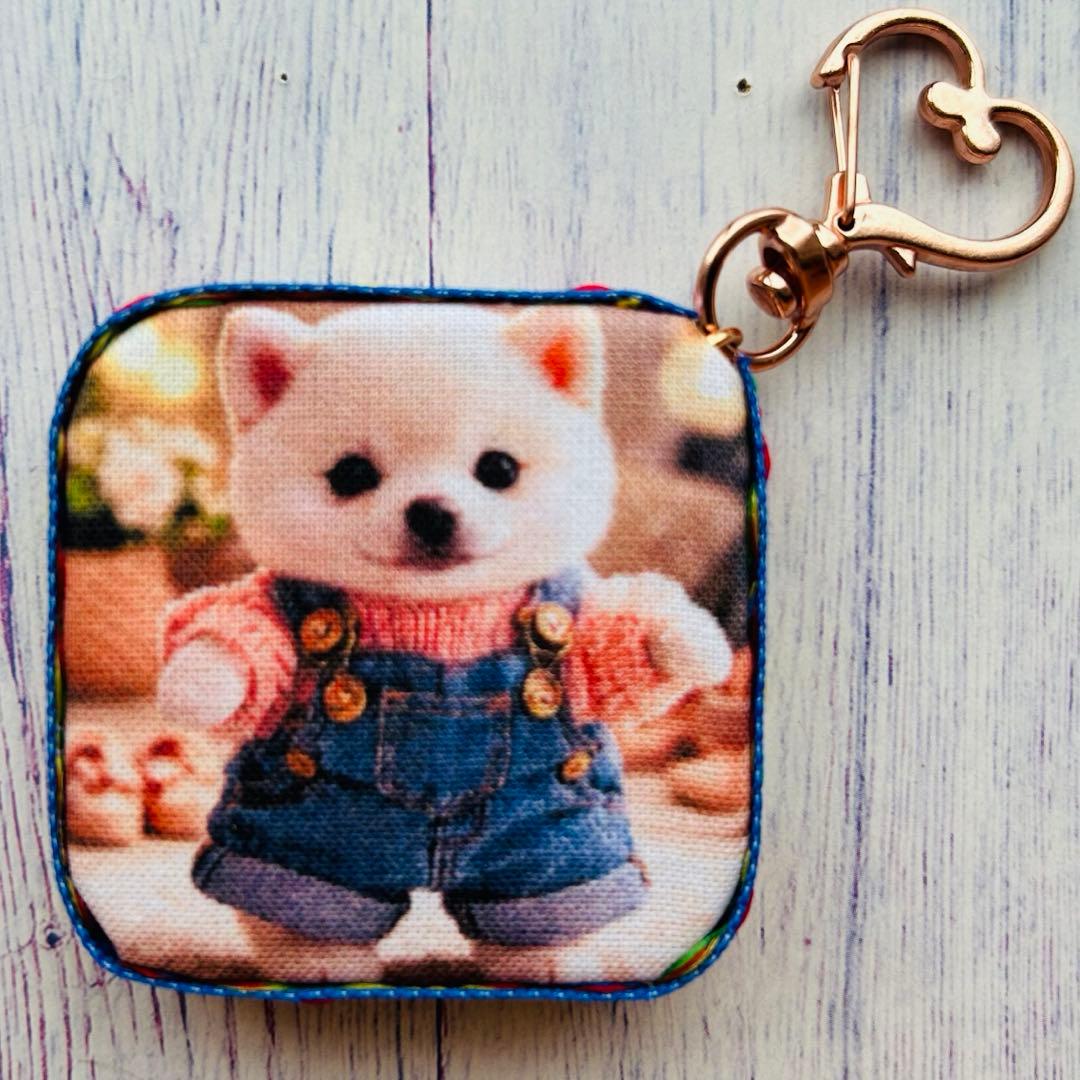 ハンドメイド　わんちゃんパネル　メガネケースチャーム❣️