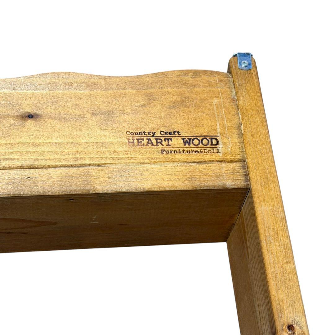 カントリー家具 ハートウッド 壁掛けシェルフ 3点セット 木製 飾り棚