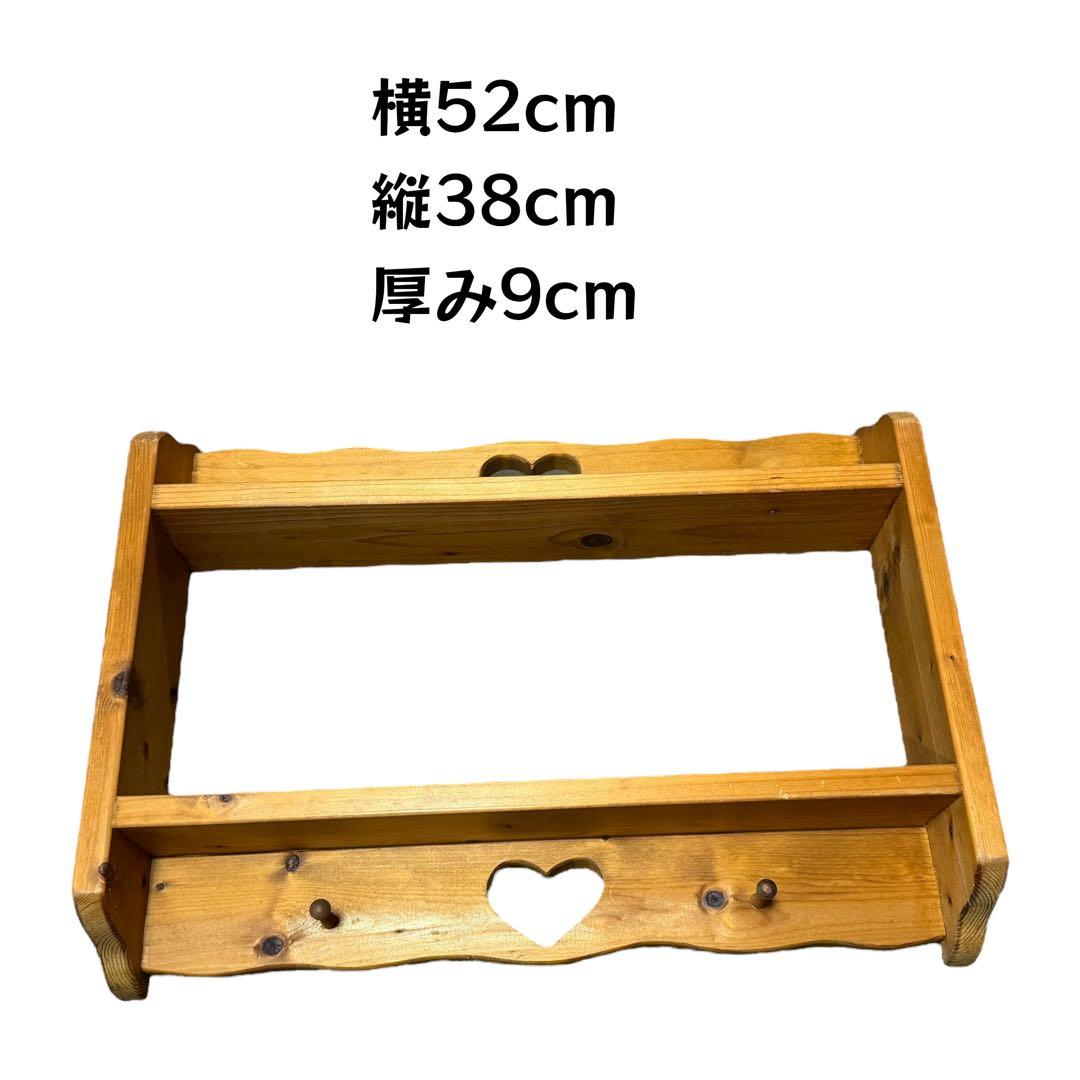 カントリー家具 ハートウッド 壁掛けシェルフ 3点セット 木製 飾り棚
