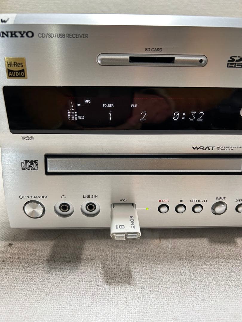 16W 整備ONKYO NFR-7TX ハイレゾ CD/SD/USBレシーバー