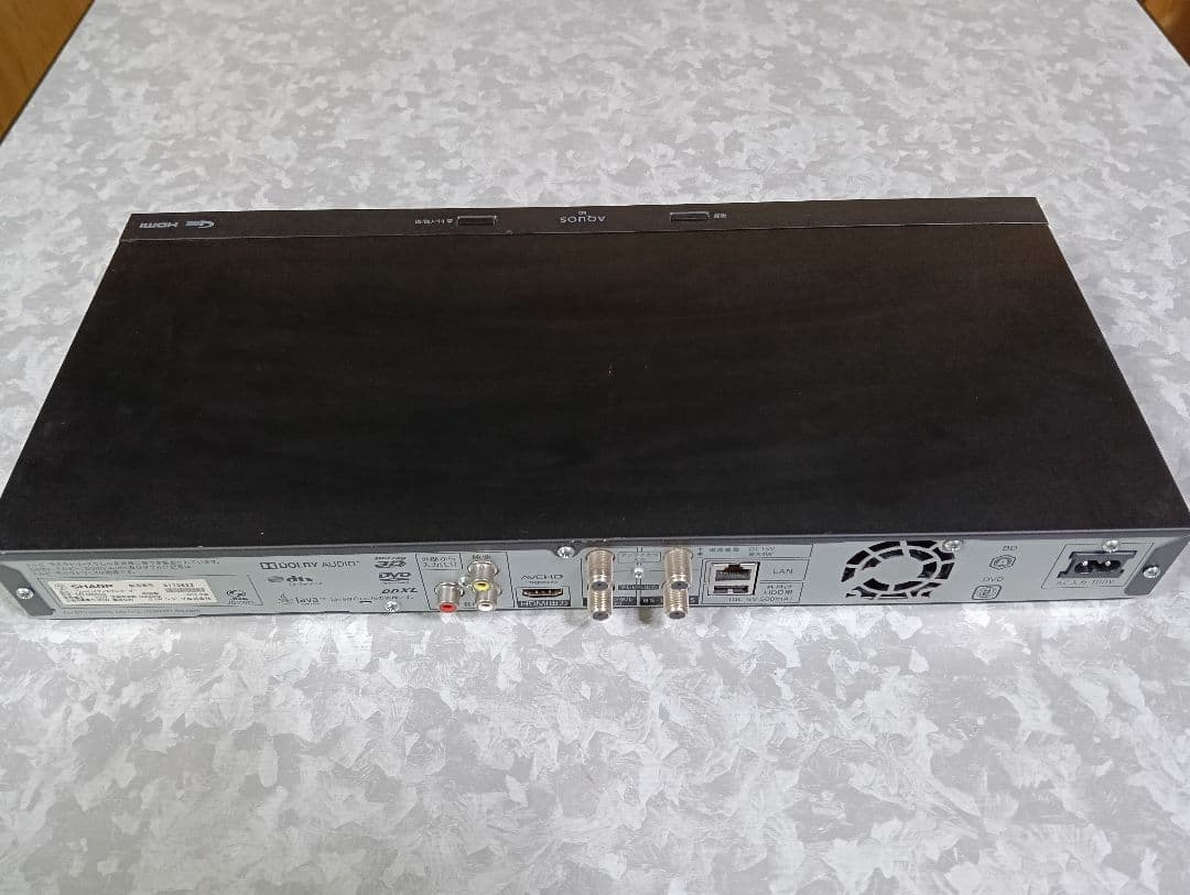 SHARP AQUOS ブルーレイレコーダー BD-NW520 新品リモコン付