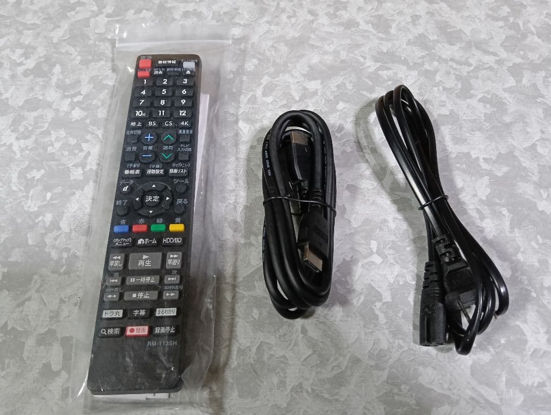 SHARP AQUOS ブルーレイレコーダー BD-NW520 新品リモコン付