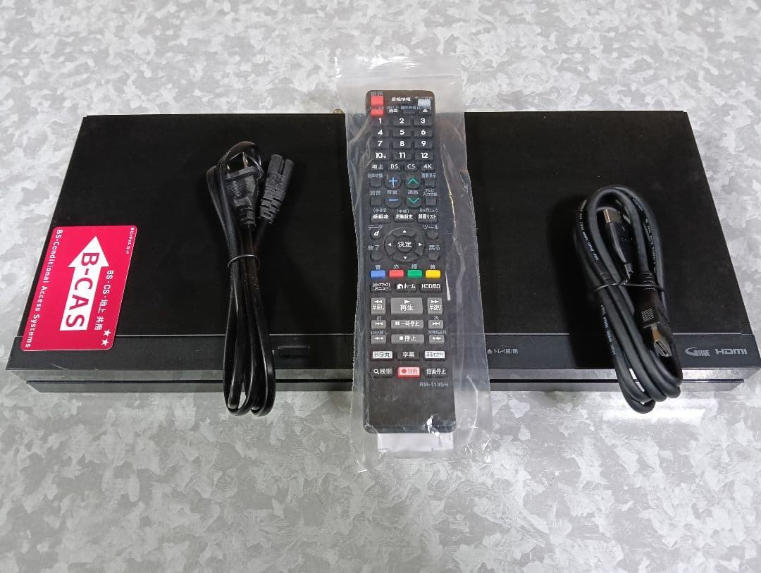 SHARP AQUOS ブルーレイレコーダー BD-NW520 新品リモコン付