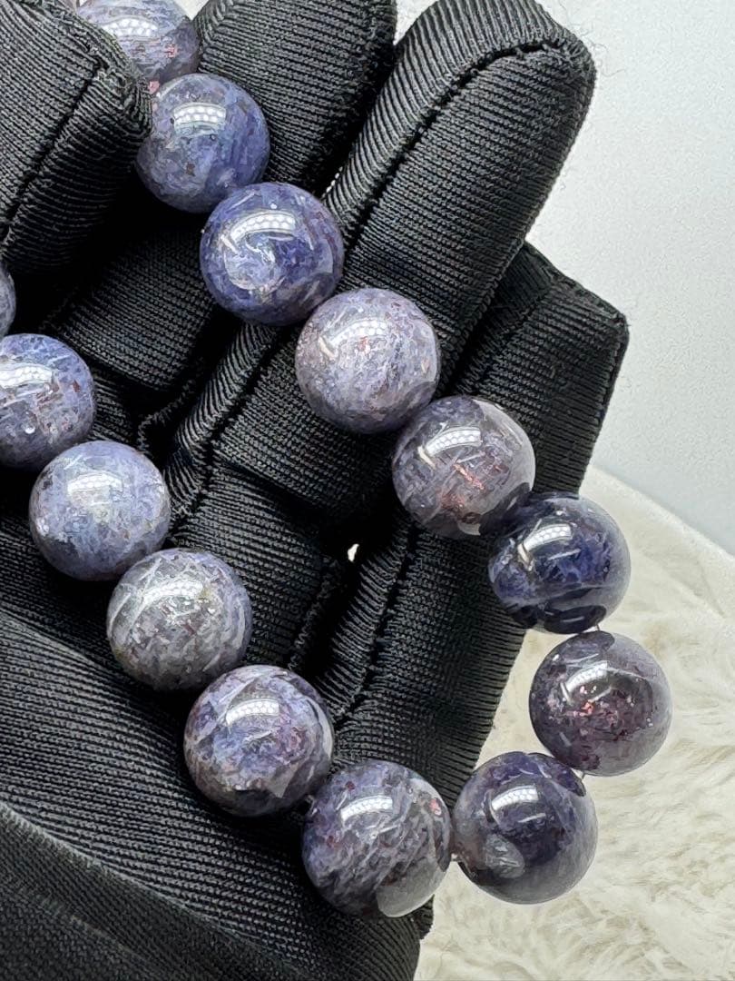 bluee feathers 〈No.123〉アイオライトサンストーン 約12㍉