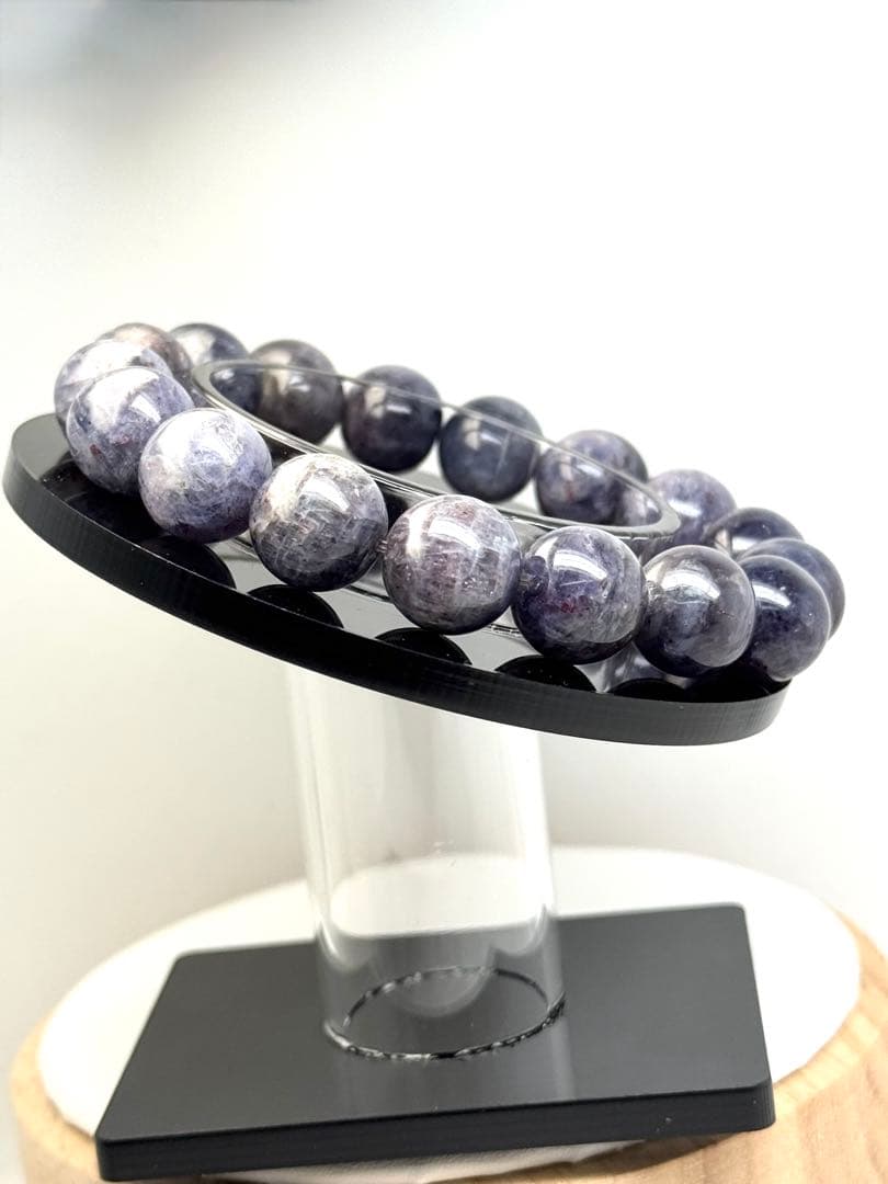 bluee feathers 〈No.123〉アイオライトサンストーン 約12㍉