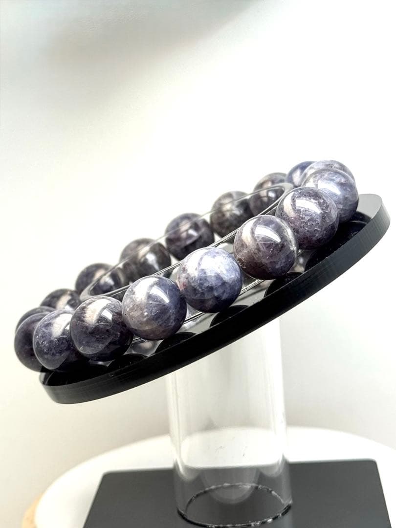 bluee feathers 〈No.123〉アイオライトサンストーン 約12㍉