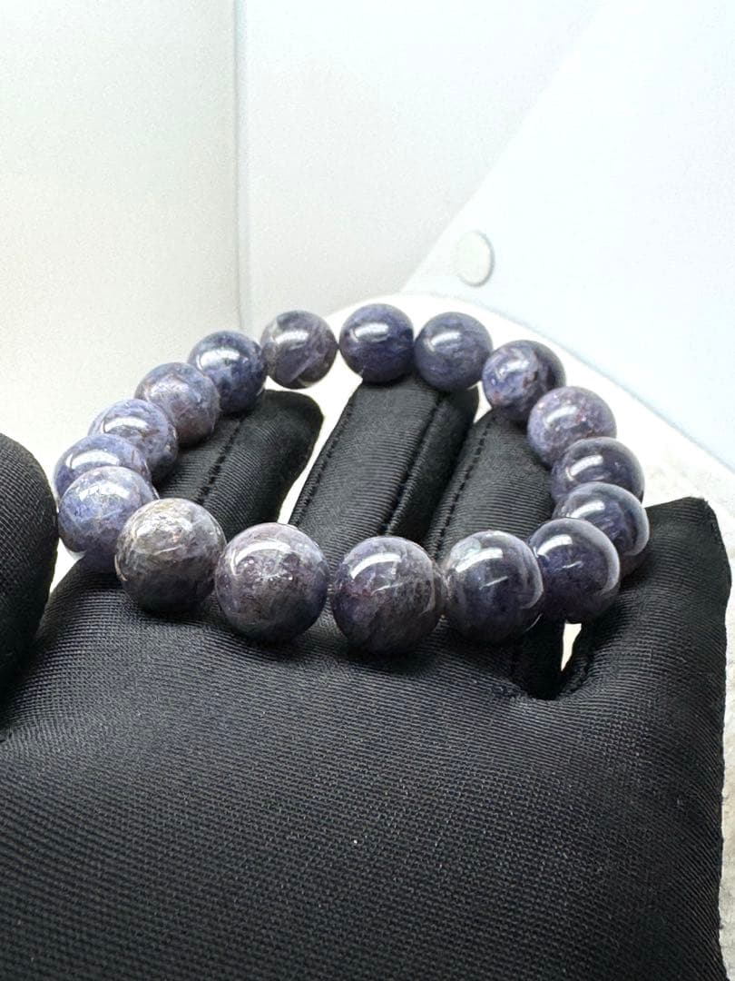 bluee feathers 〈No.123〉アイオライトサンストーン 約12㍉