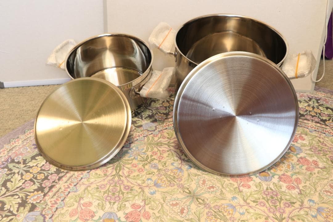 ドイツ製ＥＬＯ Profi－cristal　ステンレス製両手鍋（蓋付き）２種類