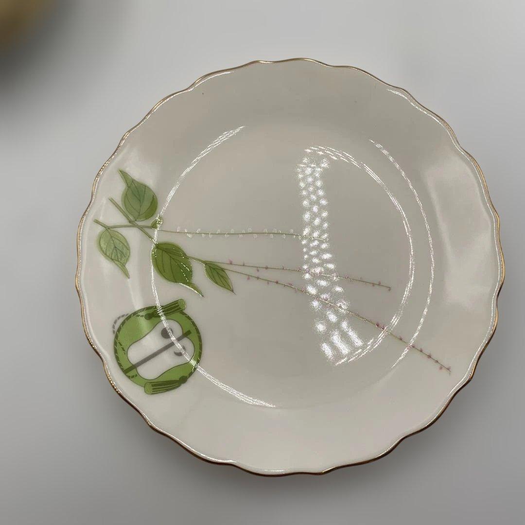 香蘭社 みずいき草 茶器揃＆中皿 11点セット