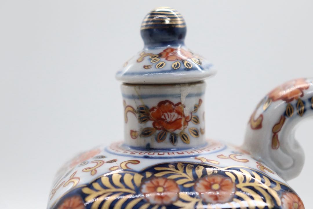 江戸　伊万里錦絵　水注　大明成化年製　送料込み250901