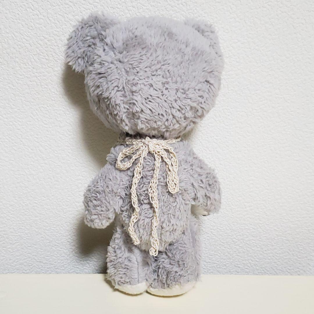 No.713 テディベア(M)BD 2026.3.25 グレー×スタイ