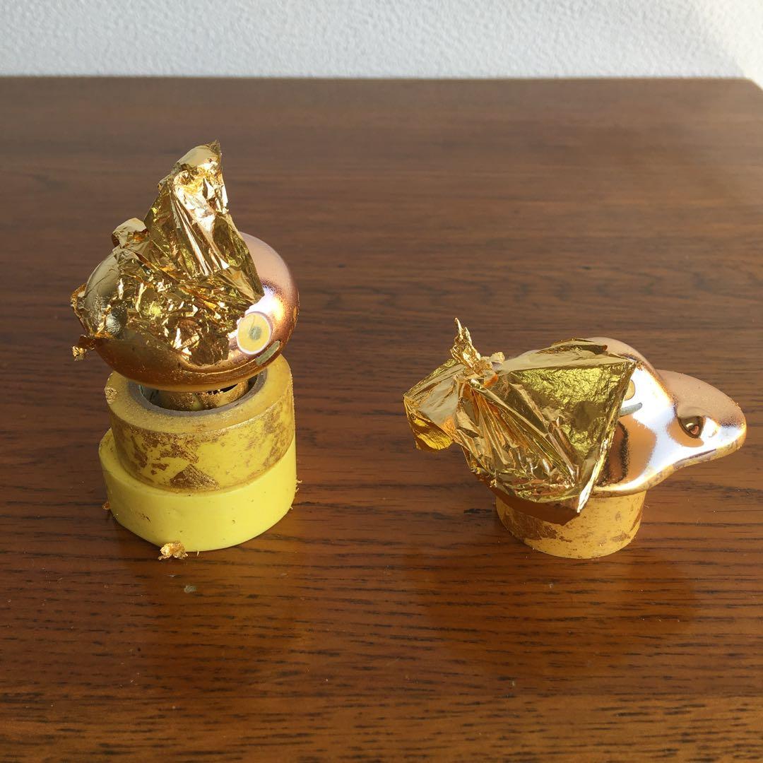 特製　24金　純金箔貼り　メタルスライム&はぐれメタル　35周年バージョン　2体