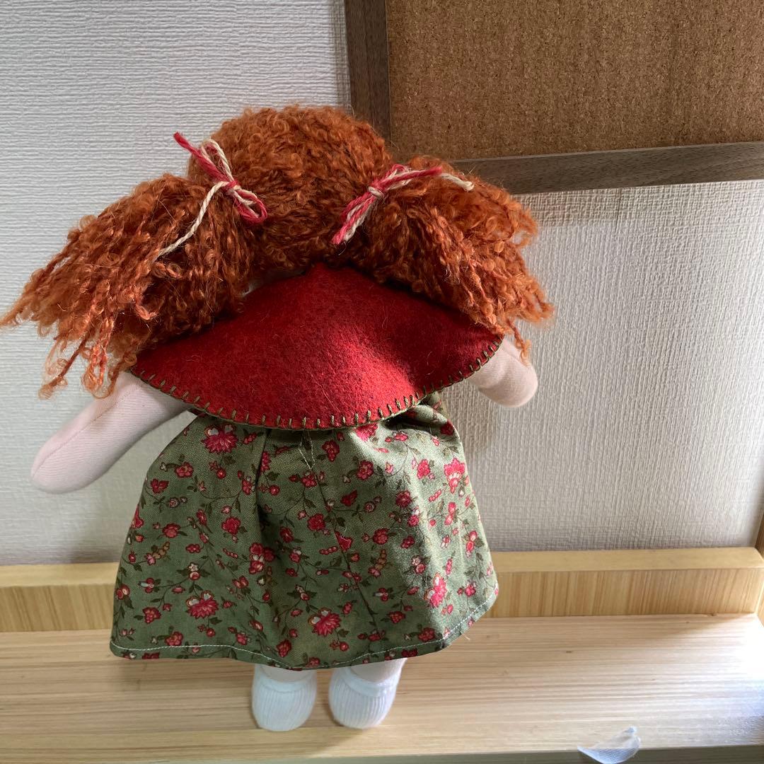 未使用　ウォルドルフ人形 30cm 赤毛 緑の目