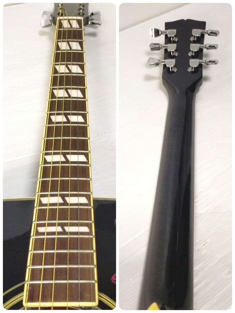 【24H以内発送】Maison アコギ H-22/BK ハミングバード風 黒