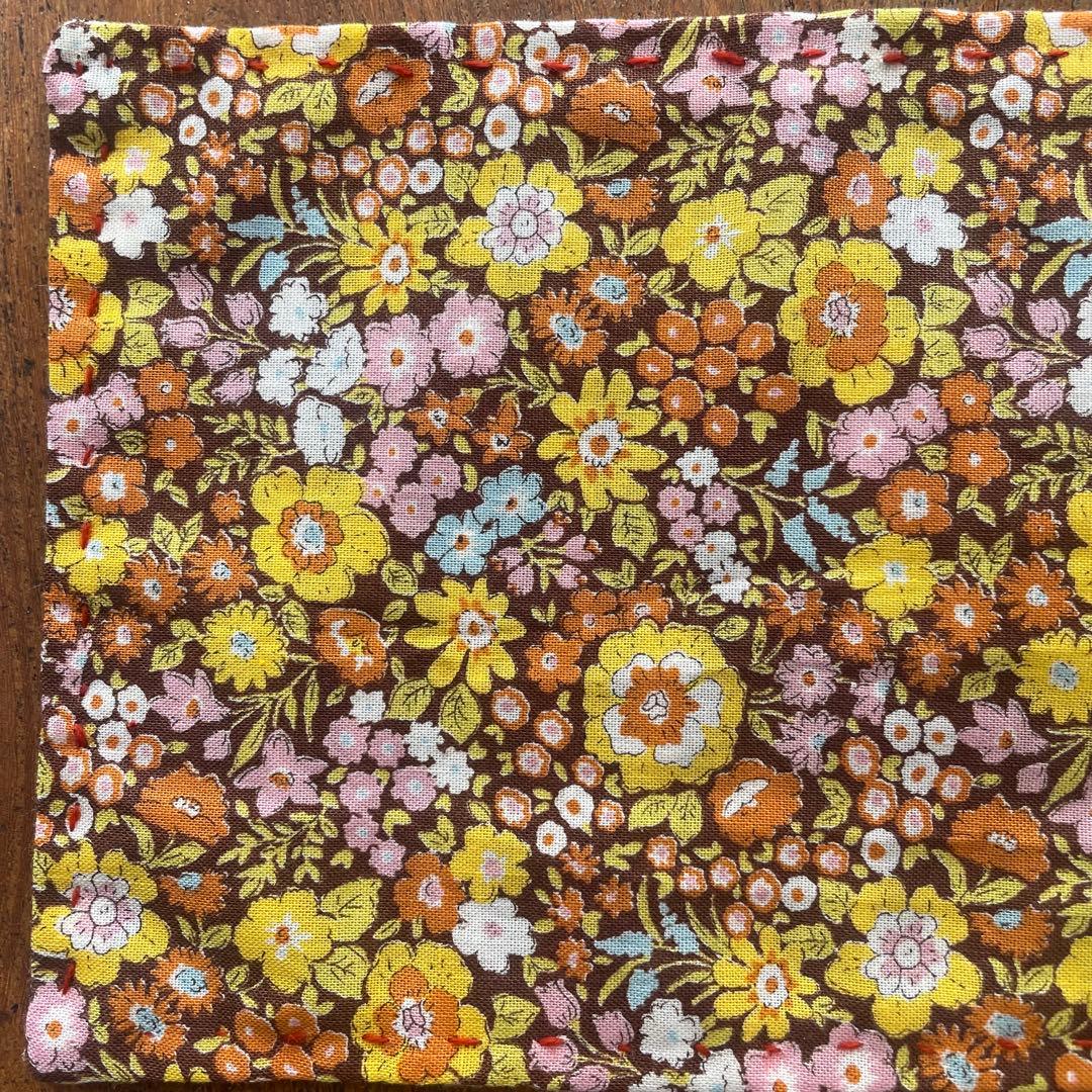 【 La Renaissance 】会津ストライプ 咲き誇る小花 祈り刺繍マット