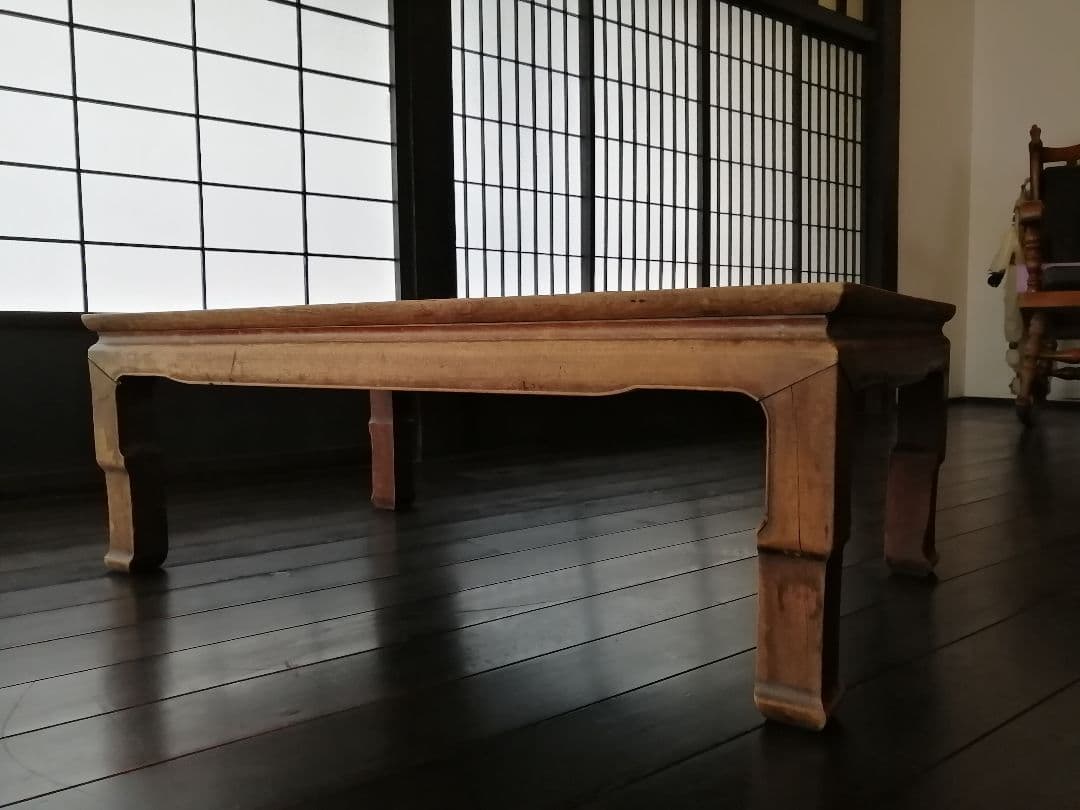 レトロな角ちゃぶ台　91㎝×54㎝×32㎝　アンティーク