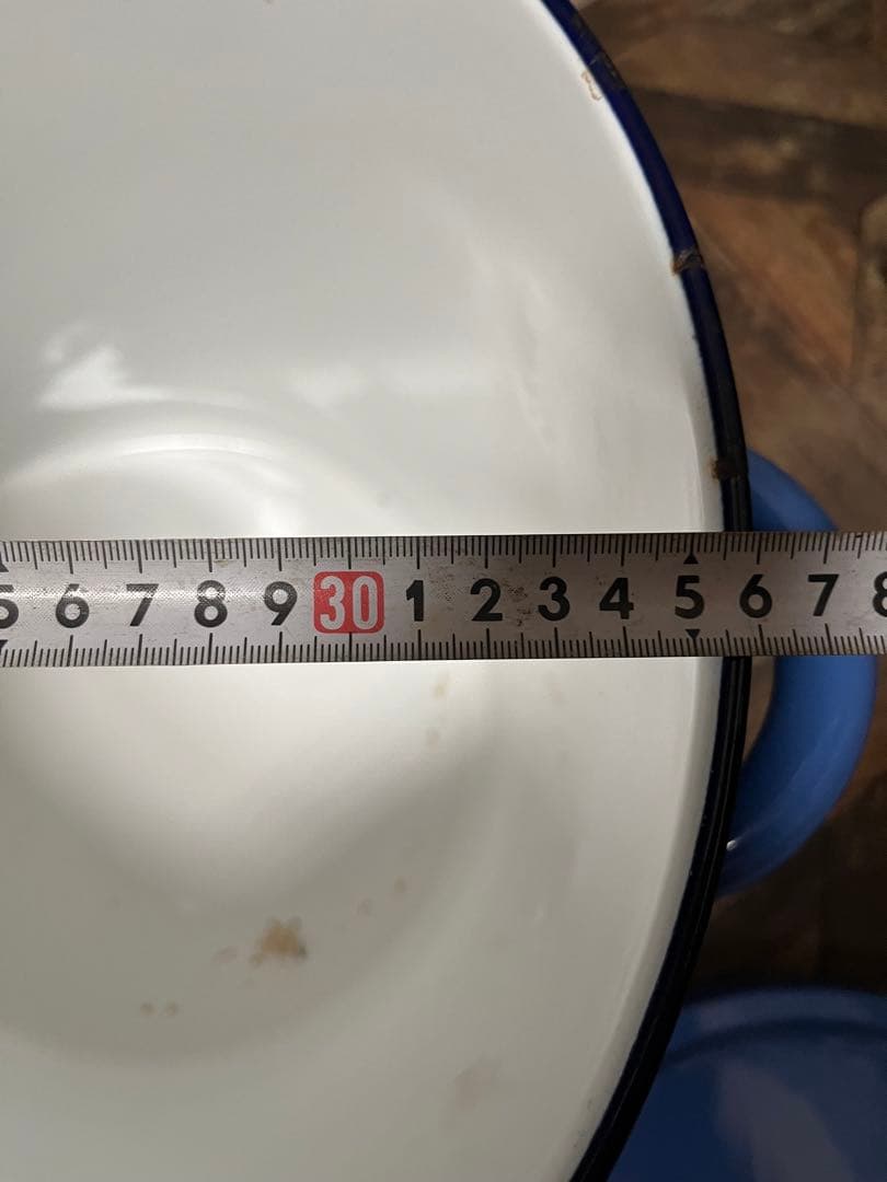 特大 ホーロー缶 インテリア アンティーク ビンテージ 昭和レトロ ブルー 青