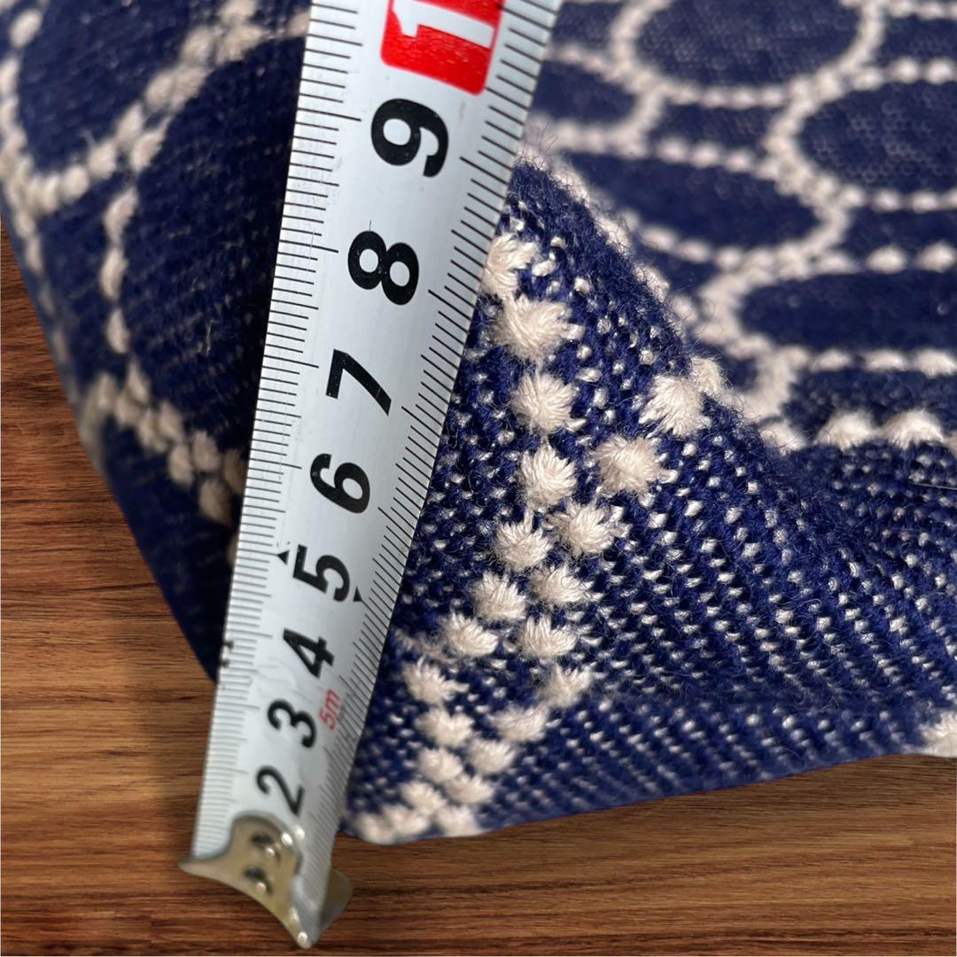 ハンドメイド ミナペルホネン タンバリン トートバッグ ネイビー 美品