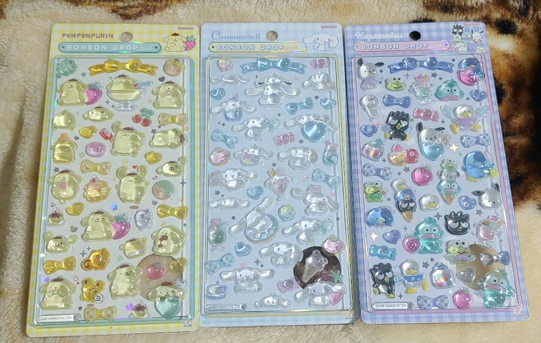 国内正規品 ボンボンドロップシール サンリオ第2弾 6枚 新品 はぴだんぶい