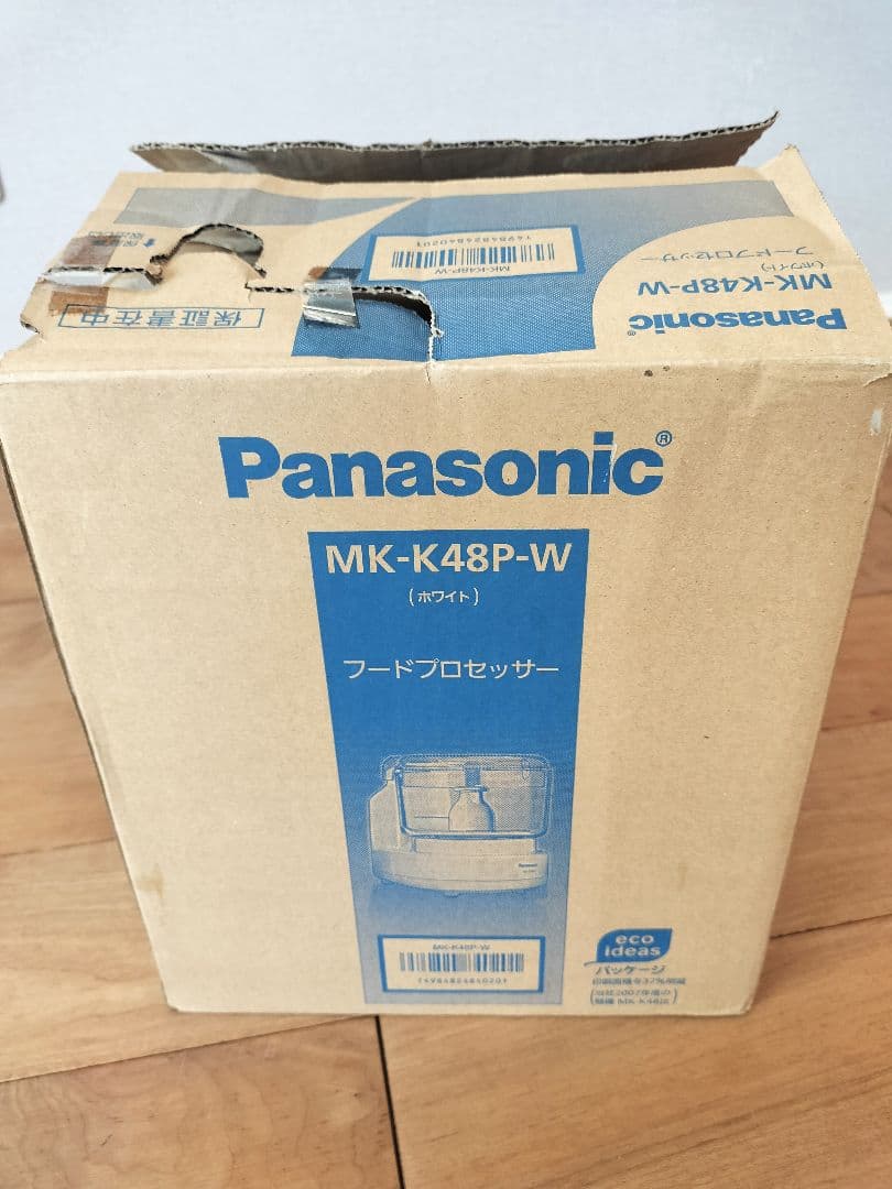 [新品同様]Panasonic フードプロセッサー MK-K48P-W